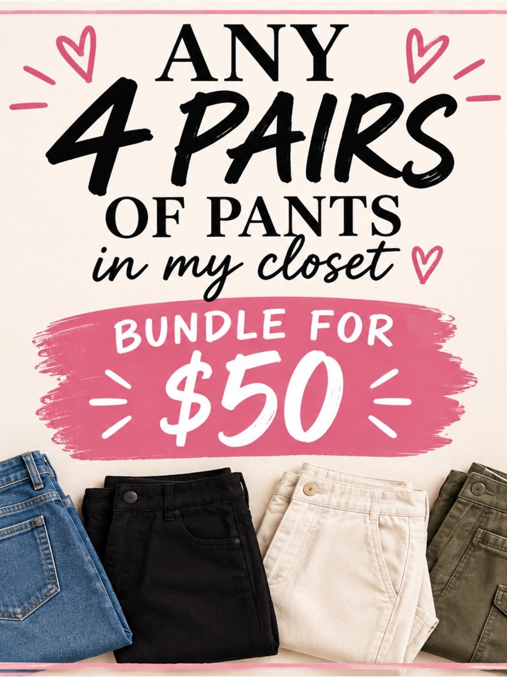 Pants Bundle - 4 Pairs